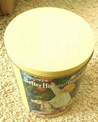 RARE? BETTER HOMES AND GARDENS TIN CANISTER - - IN GREAT SHAPE - - A TERRIFIC GIFT 2