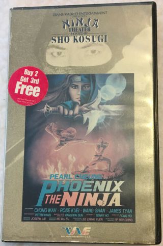 Phoenix The Ninja Ninja Theater Sho Kosugi Twe Entertainment Rare Htf Vhs Tape