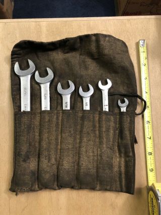 Set Of 6 Vintage Billings Open End Wrenches Rare Tools