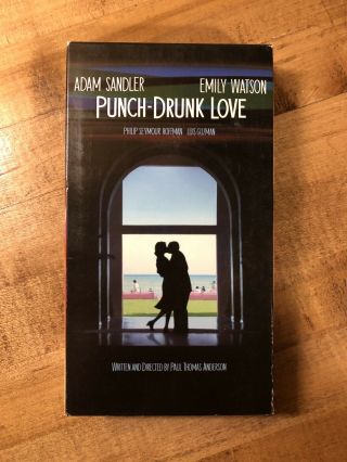Rare Oop 1st Edition Punch Drunk Love Vhs Video Tape Adam Sandler Emily Watson