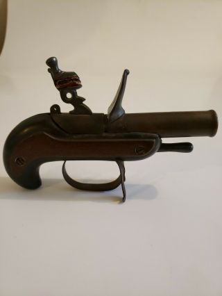 Vintage Dunhill Dueling Pistol Gun Table Lighter Antique Rare