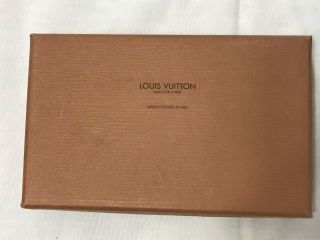 Rare Authentic Louis Vuitton Vintage Empty Gift Box 5.  75 X 3.  5 X 1.  25 "