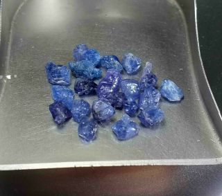 10.  6ct Rare Color Never Seen Before Neon Cobalt Blue Spinel Crystals Specimen