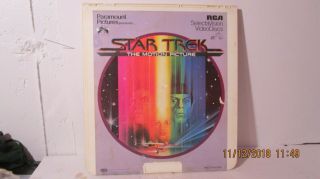 Star Trek,  " The Motion Picture " Rca Selectavision Videodiscs 1979 Rare Format