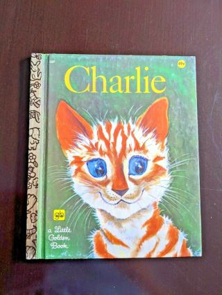 " Charlie " Little Golden Book Rare 1970 2nd Printing Very Good Diane Fox Downs
