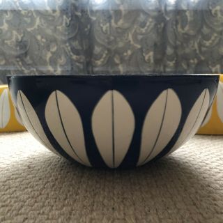 Cathrineholm Lotus Blue 9.  5 Inch Bowl Rare Mcm