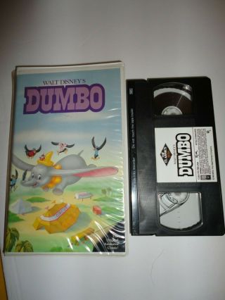 Dumbo Disney Black Diamond Clamshell Vhs 1988 Rare Oop