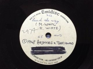 The Sweetshop Rare Uk 1968 Unreleased Demo Only Acetate / Psych Mark Wirtz Hear
