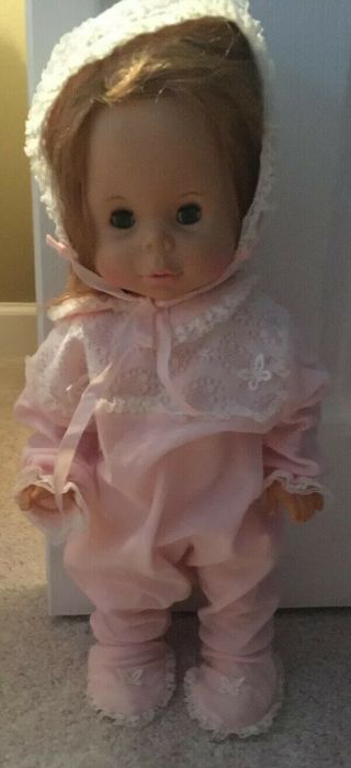 Vintage Mattel Baby First Step Doll W/ Box,  1965,  18” Tall.