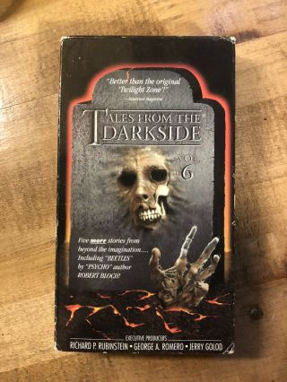 Rare Oop Unrated Tales From The Darkside Volume 6 Vhs Video Tape Horror Romero