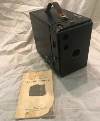 Antique Box Camera - Kodak Brownie Camera – With Intructions