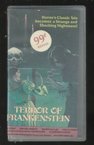 Terror Of Frankenstein - Nicholas Clay,  Horror Factory Rare Oop Vhs