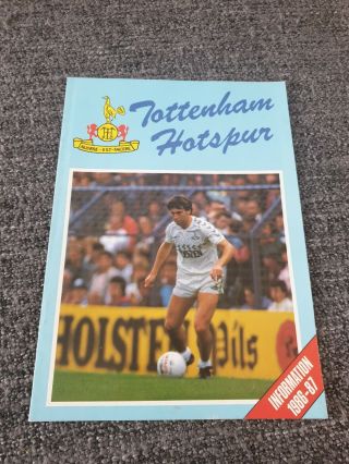 Rare Tottenham Hotspur - Information Booklet 1986/1987 White Hart Lane Spurs -