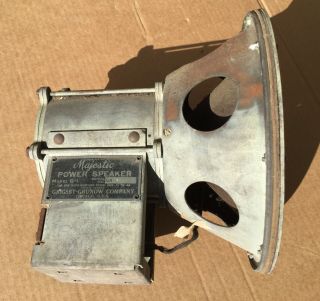 Antique Vtg Grigsby Grunow Majestic Power Speaker Model G - 1 For Receiver 71 - 89