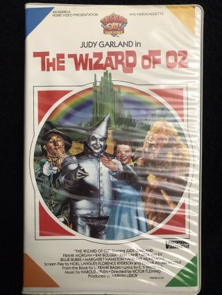 The Wizard Of Oz Vhs - Judy Garland - Rare Mgm Cover Good Family Owned