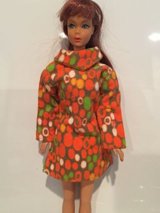 Vintage Barbie Clone Premier,  Fab - Lu ? Corduroy Dress Mod Groovy 60 