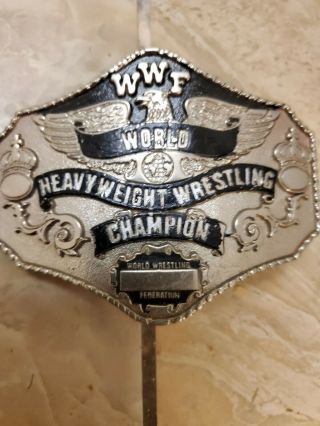 Rare Wwf Wwe Hulk Hogan 85 Belt Buckle Wcw Aew