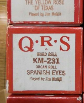 Qrs Kimball Electramatic Player Organ Roll Spanish Eyes Nos Rare Read