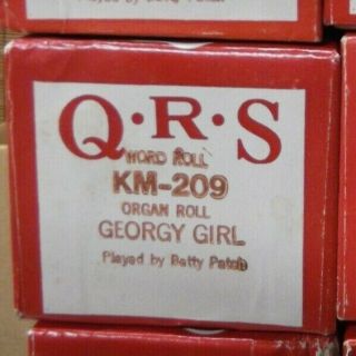 Qrs Kimball Electramatic Player Organ Roll Georgy Girl Nos Rare Km - 209