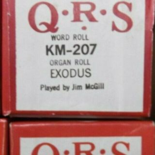 Qrs Kimball Electramatic Player Organ Roll Exodus Nos Rare Km - 207