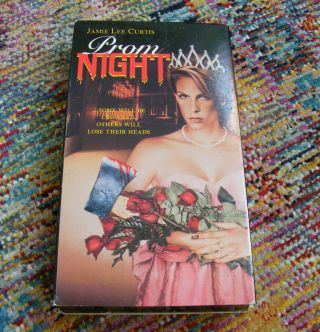 Prom Night (1980) Vhs Rare Tape Horror Slasher 1997 Cover Scary Leslie Nielsen