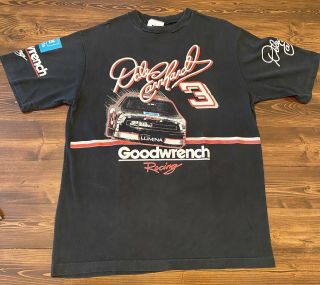 Vintage 90s Dale Earnhardt Sr Nascar Racing T Shirt 1994 All Over Print Rare Xl