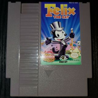 Nes Felix The Cat Nintendo,  1992 Authentic With Board Pics Rare Ships