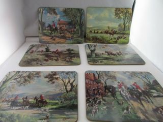 Vintage Signed Set Of 6 Rare Table Mats.