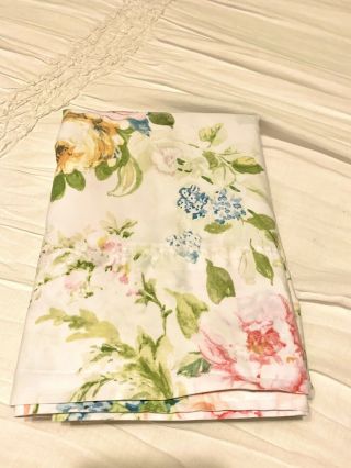 Pair Vintage Rare Ralph Lauren Home Lake Floral Standard Pillowcases