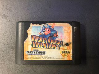 Rocket Knight Adventures (sega Genesis,  1993) Authentic Rare