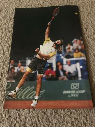 1990 Andre Agassi Nike Air Challenge Court Tennis Shoes Shirt Poster Print Rare