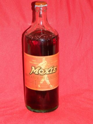 70 Year Old Moxie Ted Williams,  Quart Bottle (full) Very Rare
