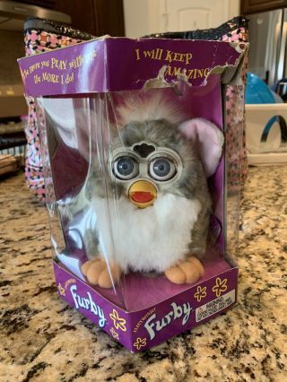 Vintage Rare Furby 70 - 800 Series 1 Tiger Church Mouse Electronic Toy