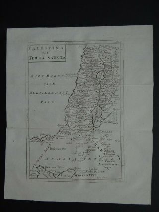 1808 Cellarius Atlas Map Palestine Seu Sancta - Holy Land - Israel
