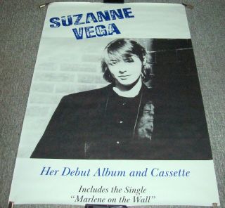Suzanne Vega Stunning Rare Large Uk Record Company Promo Poster Debut Album 1985
