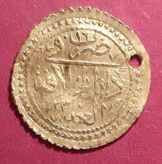Qwc Turkey - Ottomans - 1/4 Surre Gold - 1223/16 - 1823ad - Darul Khilafah Rare