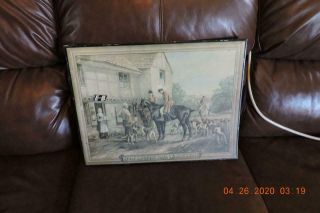 Antique E & B Tin Beer Sign E And B Beer Ale " The End Of The Hunt "