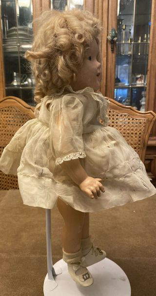 IDEAL VINTAGE COMPOSITION 16 INCH SHIRLEY TEMPLE DOLL 3