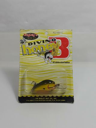 Vintage Bagley Honey B Fishing Lure - Nos - Bite Size Balsa
