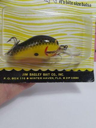 Vintage Bagley Honey B Fishing Lure - NOS - Bite Size Balsa 2