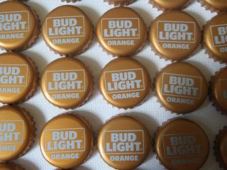 Bud Light Orange Beer Bottle Caps - 90 Twist Off,  No Dents Rare