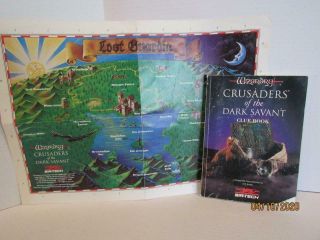 Wizardry 7 Crusaders Of The Dark Savant Clue Book & Map Sir - Tech Rare 1993