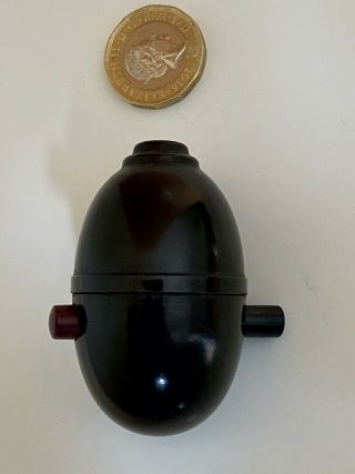 Vintage Art Deco Bakelite Oval Push Button Lamp Switch