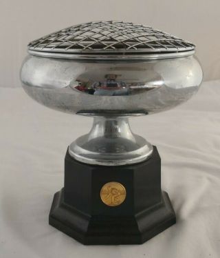 Vintage Silver Plated,  Rose Bowl Cup Lawn Bowling Badge Trophy Flower Display