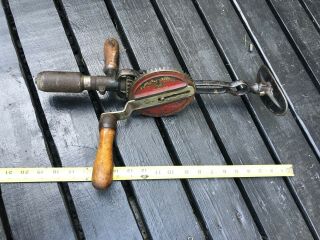 Antique Millers Falls Co Hand Drill Vintage Tools