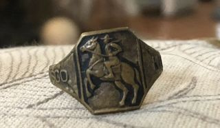 Rare 1950’s Cisco Kid Cowboy Metal Vintage Ring