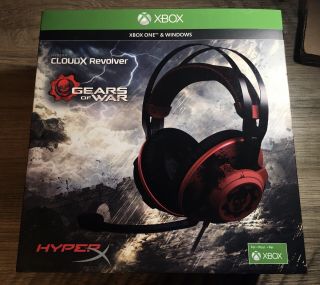 Gears Of War Hyperx Cloudx Revolver Headset Xbox One Windows Rare Discontinued
