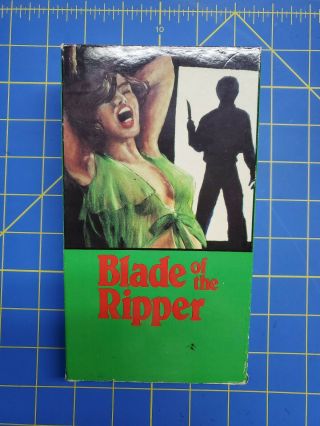 Rare Blade Of The Ripper Vhs Tape Aka Next Victim Cult Classic Horror Giallo