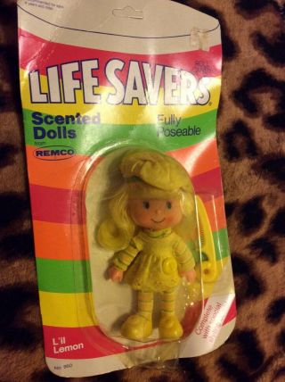Vintage 1981 Life Savers L’il Lemon Doll Toy Remco - Nrfp