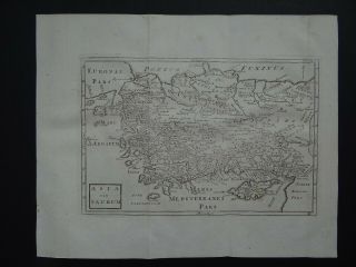 1808 Cellarius Atlas Map Turkey - Cyprus - Asia Cis Taurum - Asia Minor